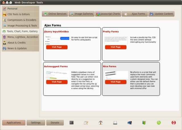 Web Developer Tools screenshot